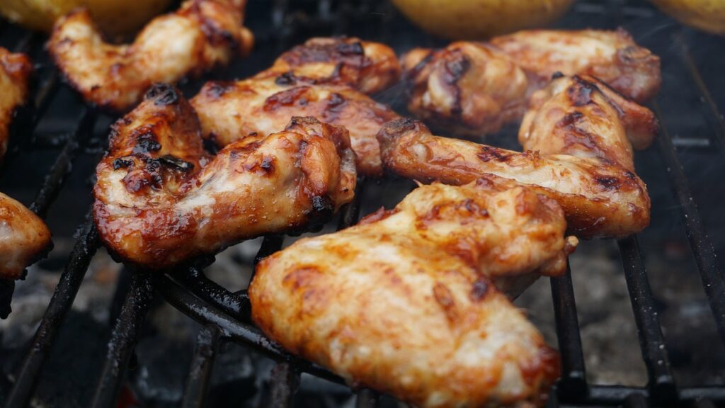 "Chicken Wings on the grill"