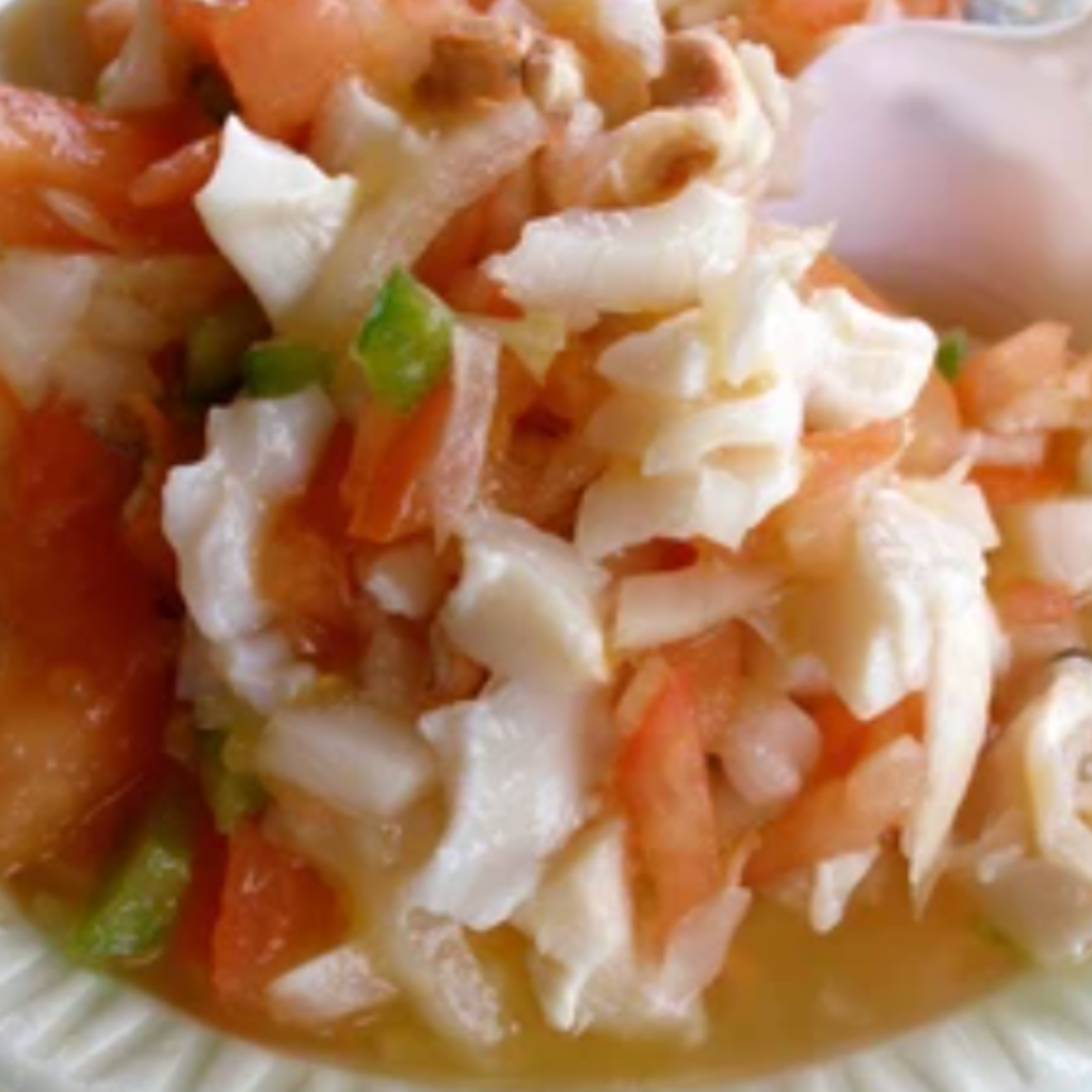 "Traditional Bahamian Conch Salad"