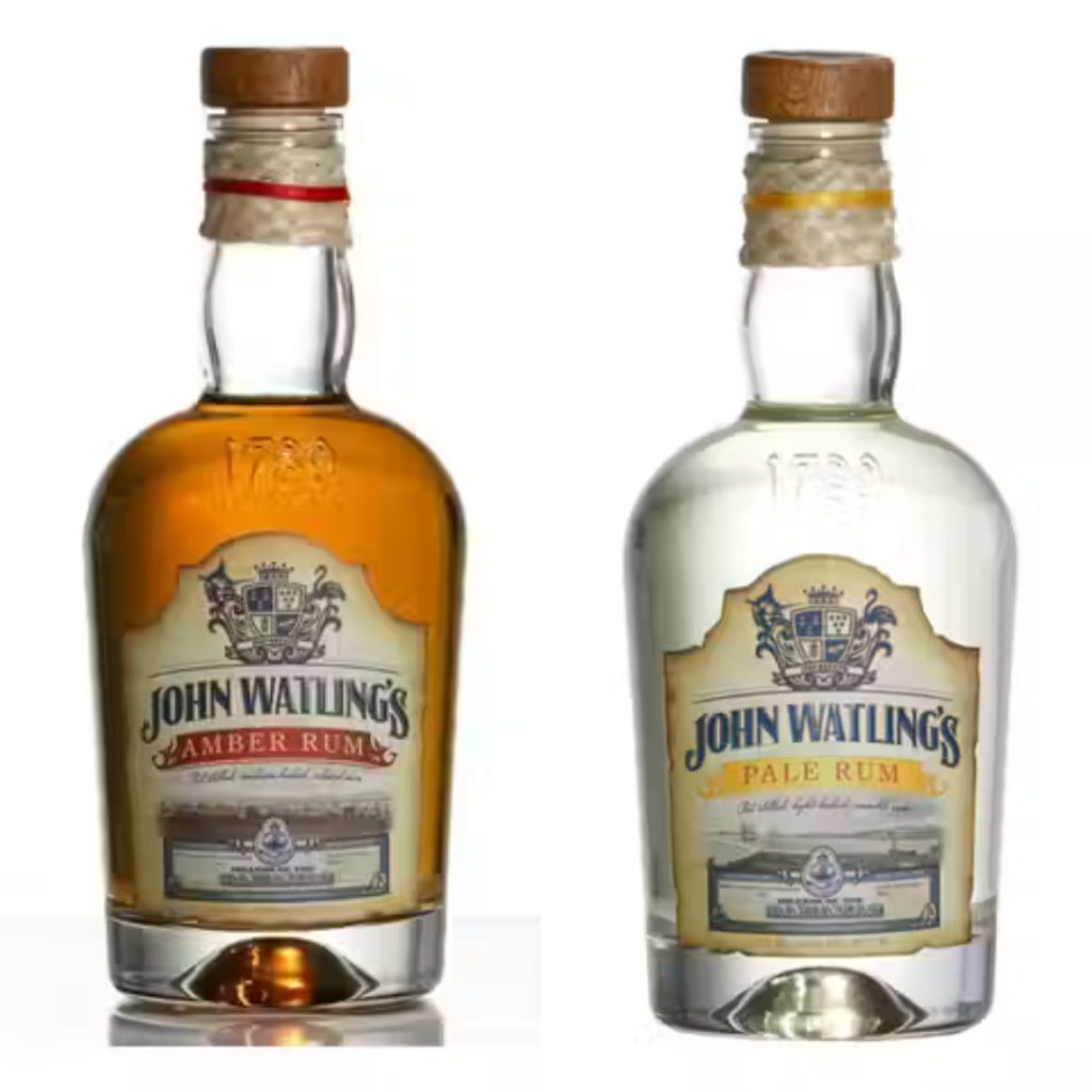 "John Watlings rum produced in the Bahamas"