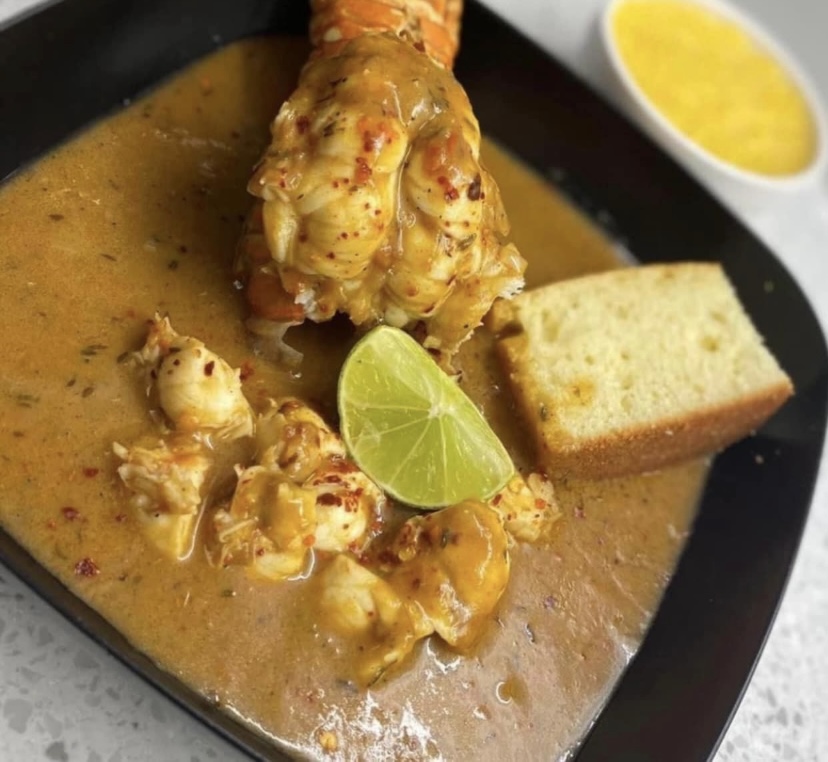 "Bahamian Stew Fish with Spiny Lobster"