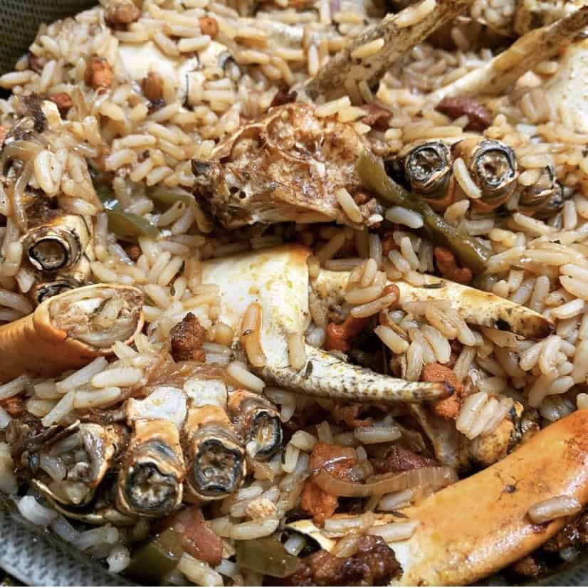 Crab and rice 