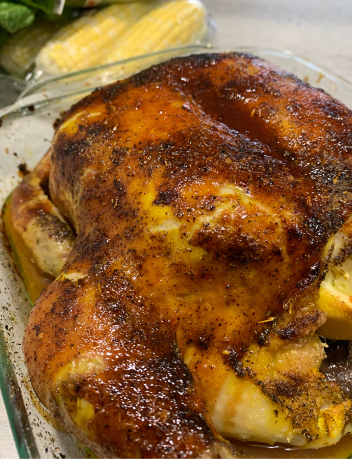 Perfectly Roasted Whole Chicken (Bahamian Style)