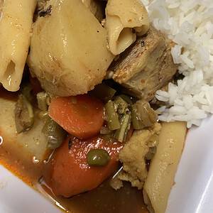 Bahamian Orka Soup with Barefoot Rice