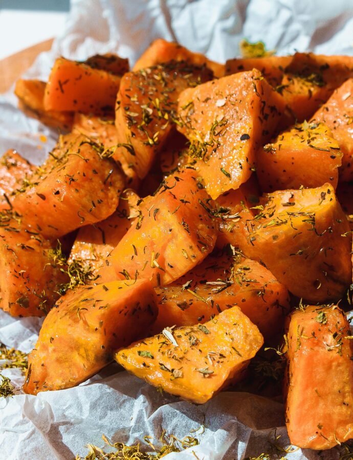 Caribbean Spiced Roasted Sweet Potatoes Recipe